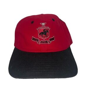 VINTAGE Santa Anita Park Hat Cap Adjustable Red Adult‎ Embroideed